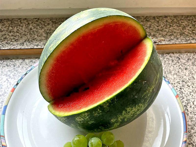 Wassermelone aufgeschnitten